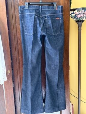 7 For All Mankind Dark Blue “Ginger” Flare Jeans